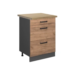 Køkkenskab R-Line Gold power oak 60 cm med skuffer, BP Eg Vicco