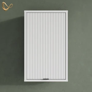 Badschrank ATERNO Weiß 40 x 65 cm mit 2 Regalböden livinity®