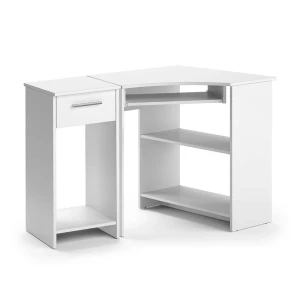 Hjørneskrivebord Odin Hvid 83 x 76 cm Sæt med PC-skab Vicco