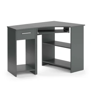 Hjørneskrivebord Odin Antracit 83 x 76 cm Sæt med PC-skab Vicco
