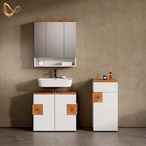 Badmöbel-Set Tanaro Weiß 3 Teile livinity®