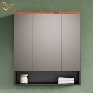 Badspiegelschrank Tanaro Anthrazit 70 x 77.5 cm livinity®