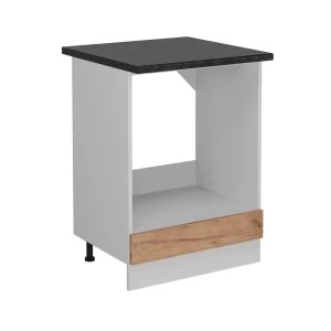 Komfurindbygningsskab R-Line Gold power oak 60 cm BP Antracit Vicco