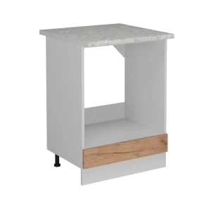Komfurindbygningsskab R-Line Gold power oak 60 cm BP Marmor Vicco