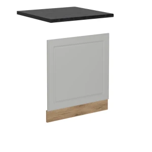 Frontplade R-Line Hvid landhus 60 cm , BP Antracit Vicco