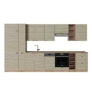 Zabudowa kuchenna Fame-Line Panel dębowy/dąb goldkraft 355 cm , BP Dąb Vicco