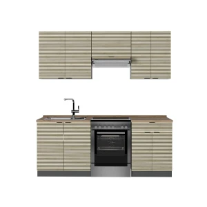 Aneks kuchenny Fame-Line Panel dębowy/antracyt 200 cm , BP Dąb Vicco
