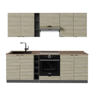 Szafka kuchenna Fame-Line Panel dębowy/antracyt 235 cm , BP Dąb Vicco