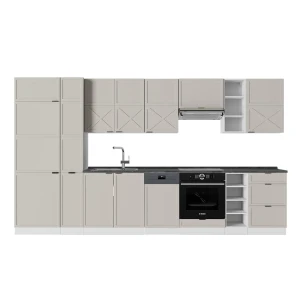 Køkkenrække Fame-Line Grå/beige/hvid 355 cm , BP Antracit Vicco