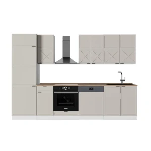 Køkkenrække Fame-Line Grå/beige/hvid 300 cm , BP Eg Vicco