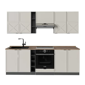 Keittokomero Fame-Line Harmaa beige/antrasiitti 235 cm , AP Oak Vicco