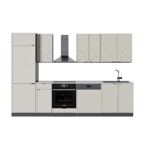 Køkkenrække Fame-Line Grå/beige/antracit 300 cm , BP Marmor Vicco