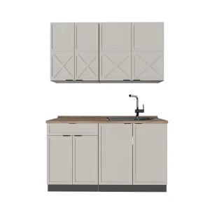 Singlekøkken Fame-Line Grå/beige/antracit 140 cm , BP Eg Vicco