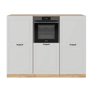 Blok kuchenny R-Line Biały dworek/złoty dąb 180 cm bez blatu roboczego Vicco
