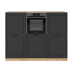 Køkkenenhed R-Line Antracit landhus/gyldent egetræ 180 cm uden bordplade Vicco