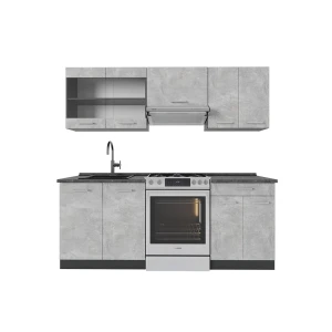 Køkkenrække R-Line Beton/antracit 200 cm , BP Antracit Vicco