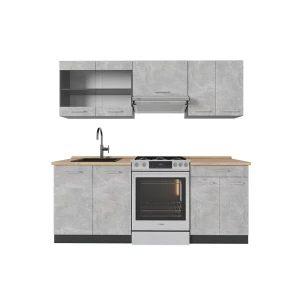 Køkkenrække R-Line Beton/antracit 200 cm , BP Eg Vicco