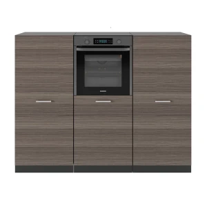 Küchenblock R-Line Edelgrau/Anthrazit 180 cm ohne Arbeitsplatte Vicco