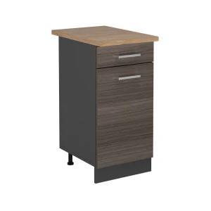 Szafka dolna do kuchni R-Line Szlachetna szarość 40 cm , BP Dąb Vicco