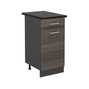 Küchenunterschrank R-Line Edelgrau 40 cm , AP Anthrazit Vicco