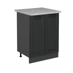 Køkkenskab R-Line Antracit landhus 60 cm BP Marmor Vicco