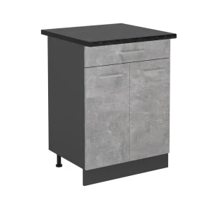 Szafka dolna do kuchni R-Line Beton 60 cm , BP Antracyt Vicco