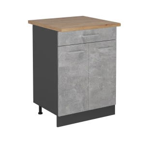 Szafka dolna do kuchni R-Line Beton 60 cm , BP Dąb Vicco
