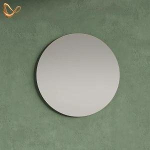 Badezimmerspiegel Marano Sonoma/Weiß 60 x 60 cm Rund livinity®