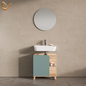 Badmöbel-Set Marano Blau-Grau 2 Teile livinity®