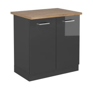 Vaskeskab R-Line Antracit højglans 80 cm , BP Eg Vicco