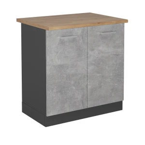 Szafka pod zlew R-Line Beton 80 cm , BP Dąb Vicco