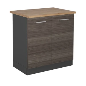 Szafka pod zlew R-Line Szlachetna szarość 80 cm , BP Dąb Vicco