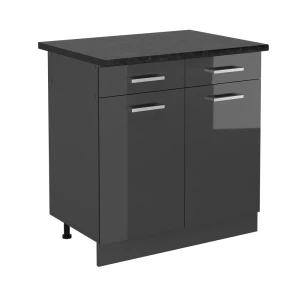 Køkkenskab R-Line Antracit højglans 80 cm , BP Antracit Vicco