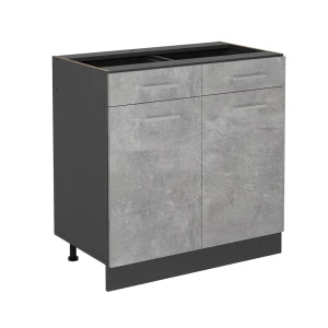 Køkkenskab R-Line Beton 80 cm uden bordplade Vicco