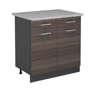 Szafka dolna do kuchni R-Line Szlachetna szarość 80 cm BR Marmur Vicco
