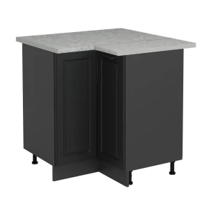 Hjørneskab R-Line Antracit landhus 75.6 cm BP Marmor Vicco