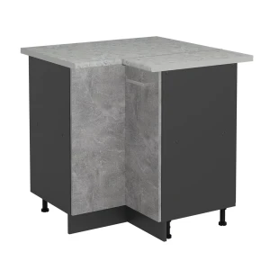 Hjørneskab R-Line Beton 75.6 cm BP Marmor Vicco