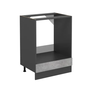 Komfurindbygningsskab R-Line Beton 60 cm uden bordplade Vicco