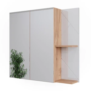 Badeværelsesspejlskab Irma Hvid højglans 80 x 75 cm Vicco