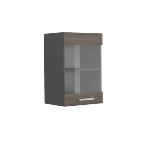 Køkkenskab med glas R-Line Ædel grå 40 cm Vicco