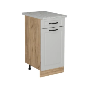 Køkkenskab R-Line Hvid landhus 40 cm BP Marmor Vicco