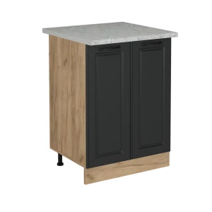 Køkkenskab R-Line Antracit landhus 60 cm BP Marmor Vicco