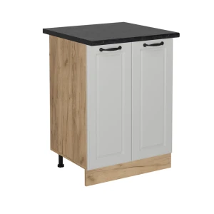 Køkkenskab R-Line Hvid landhus 60 cm , BP Antracit Vicco