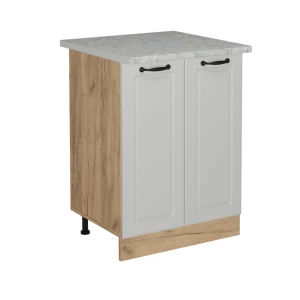 Køkkenskab R-Line Hvid landhus 60 cm BP Marmor Vicco
