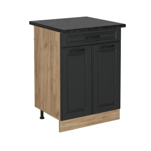 Køkkenskab R-Line Antracit landhus 60 cm med skuffe, BP Antracit Vicco