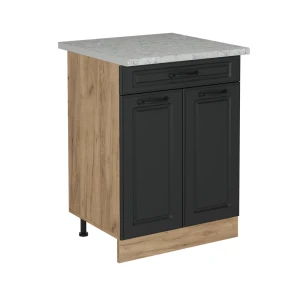 Køkkenskab R-Line Antracit landhus 60 cm BP Marmor Vicco