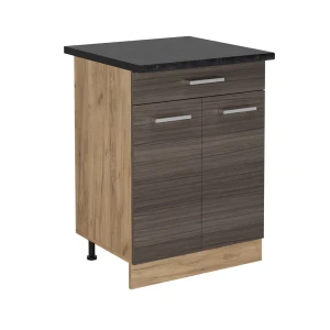 Szafka dolna do kuchni R-Line Szlachetna szarość 60 cm z szufladą, BP Antracyt Vicco