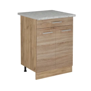 Szafka dolna do kuchni R-Line Sonoma 60 cm BR Marmur Vicco