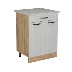 Køkkenskab R-Line Hvid landhus 60 cm BP Marmor Vicco