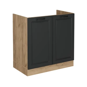 Vaskeskab R-Line Antracit landhus 80 cm uden bordplade Vicco
